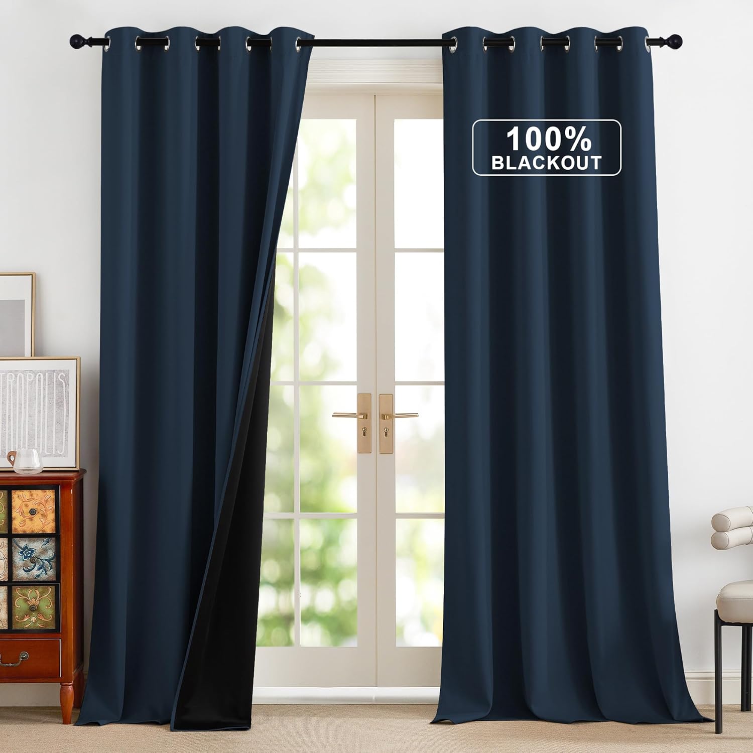 NICETOWN Full Blackout Curtains for Living Room and Bedroom