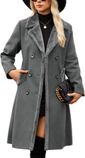 Women's Slim Fit Double-breasted Faux Fur Coat for Winter Style