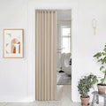 NICETOWN 80 in Blackout Door Curtain Panel - Taupe Light Control