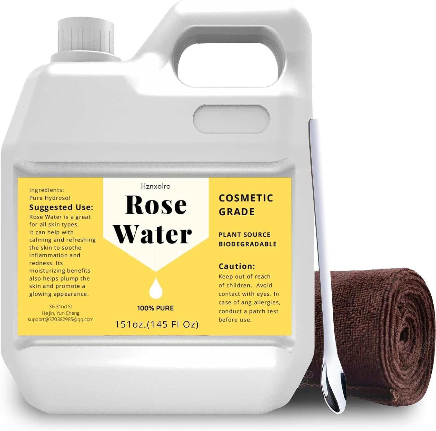 145 fl oz Pure Rose Hydrosol for Hydrating Mist and Skin Care