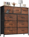 Sweetcrispy Sweetcrispy Dresser with 9 Drawers - Large Fabric Storage