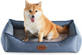 Orthopedic Dog Bed for Medium Dogs - Supportive Egg Crate Foam