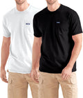Big and Tall T-Shirts for Men 2-Pack - Cotton Chest Pocket