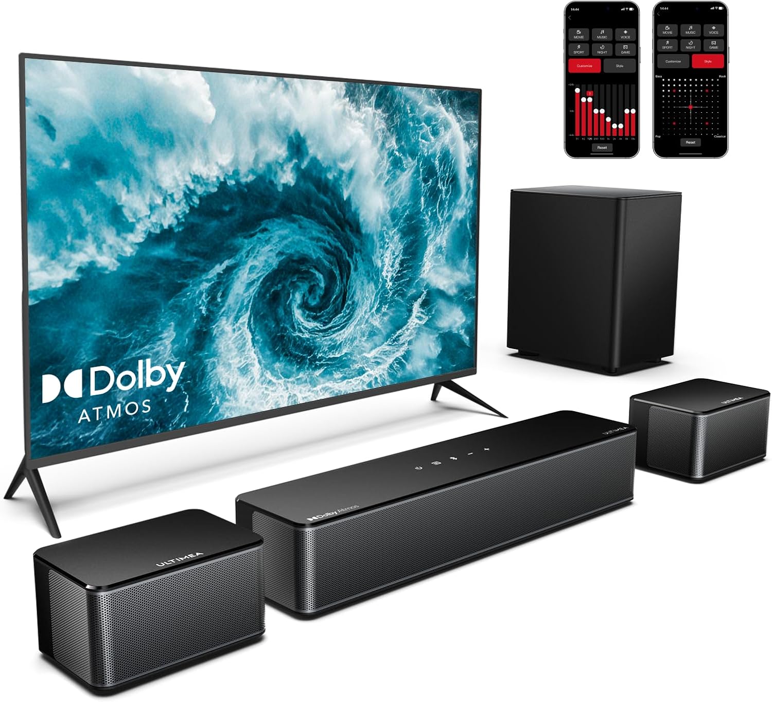Immerse in Surround Sound with ULTIMEA Sound Bar