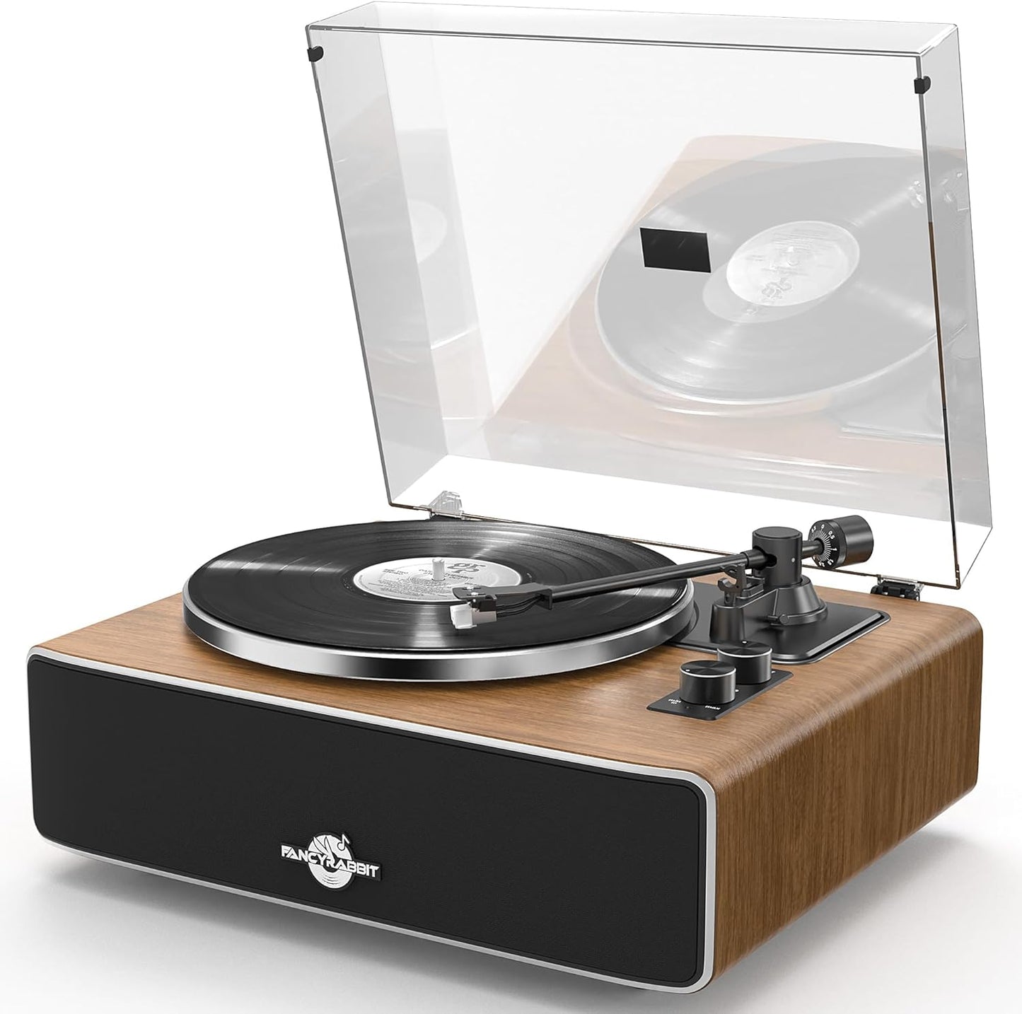 HP-H2501 Retro Bluetooth Vinyl Record Player with Speakers