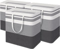 Large Laundry Basket 3-Pack - Tall Collapsible 100L Hampers