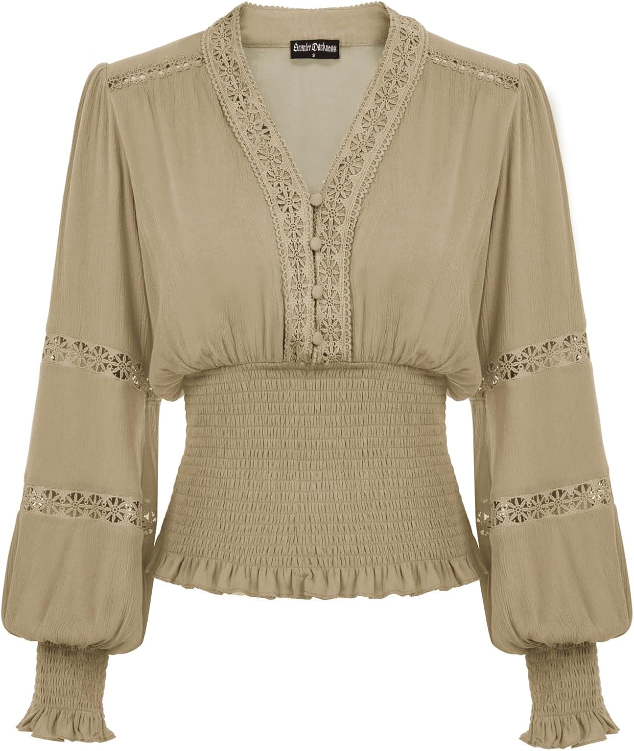 Scarlet Darkness Women's Renaissance Peasant Blouse for Chic Style