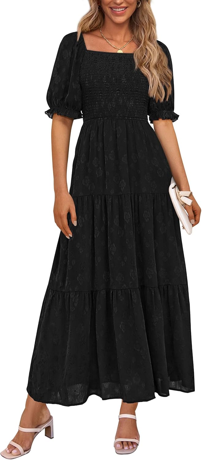 PRETTYGARDEN Women's Summer Casual Midi Dresses for 2025