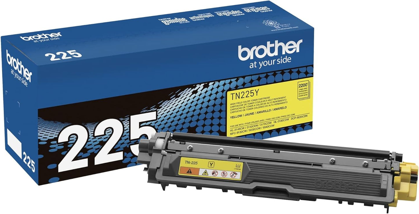 Brother Genuine TN225Y High Yield Yellow Toner Cartridge Review