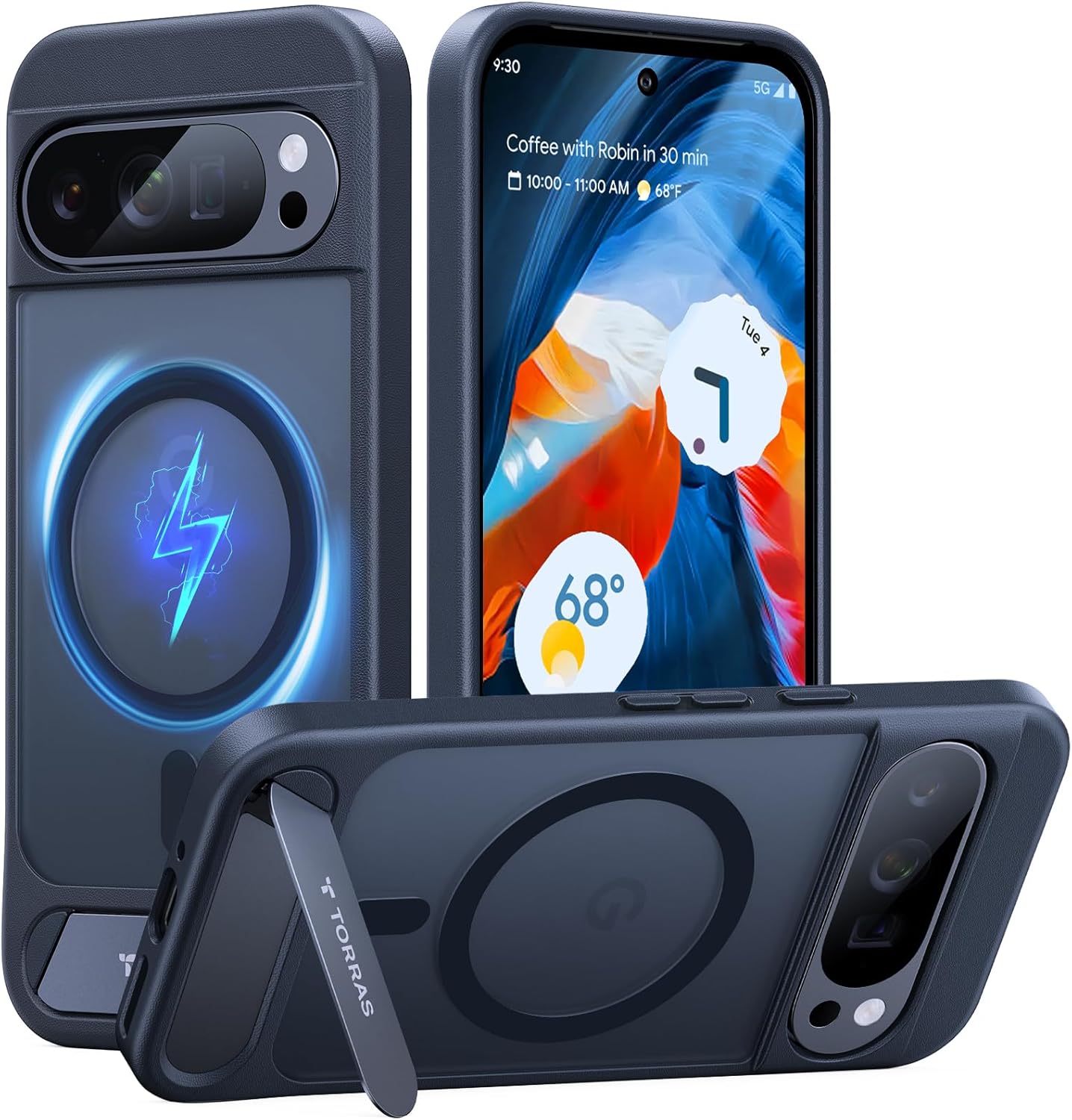 TORRAS Magnetic Stand Case for Google Pixel 9 Pro XL - Slim Fit