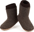 Men's Warm Up House Boots Thick Fuzzy Sherpa Winter Moccasin Socks