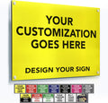 Custom Metal Signs Personalized Aluminum Safety Business Sign