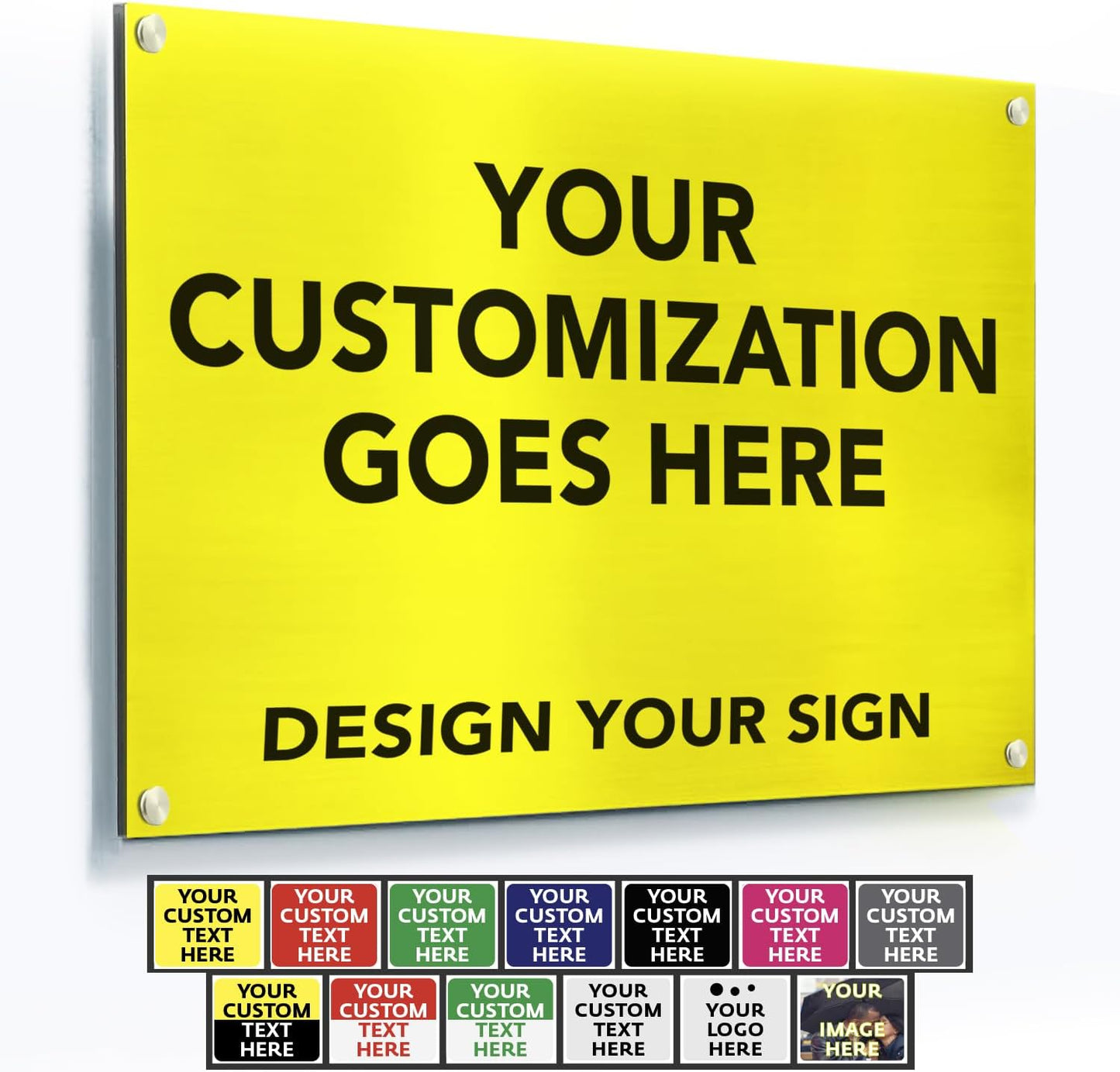 Custom Metal Signs for Business - Personalized Aluminum Safety Signs