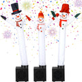 Mini Inflatable Snowman Tube Men 3 Pc Desktop Gag Set - Fun Desk Dance
