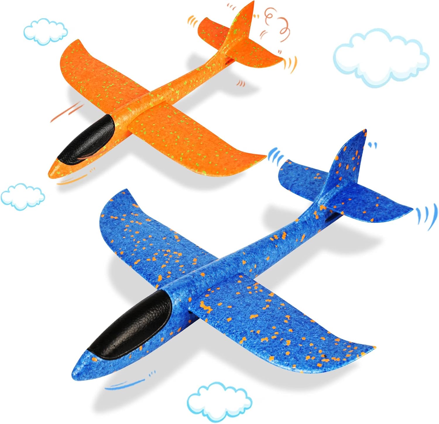Large Foam Airplane Twin Pack - Ultimate Outdoor Fun!