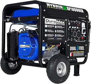 DuroMax XP10000EH Dual Fuel Portable Generator for Home & RV