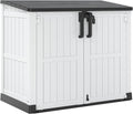 Horizontal Resin Storage Shed 36 Cu Ft with Lockable Doors