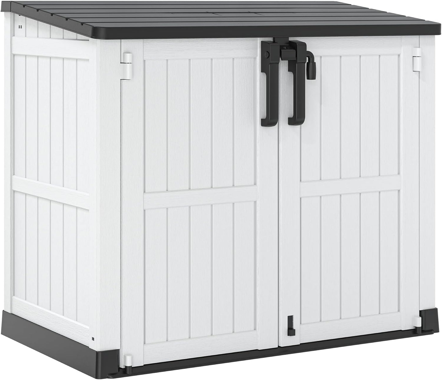 Horizontal Resin Storage Shed 36 Cu Ft with Lockable Doors