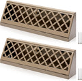 Baseboard Register 18 in 2-Pack Vent Covers - Brown durable design