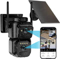 Uniter Dual Lens Solar Security Camera 6MP - 360 Coverage