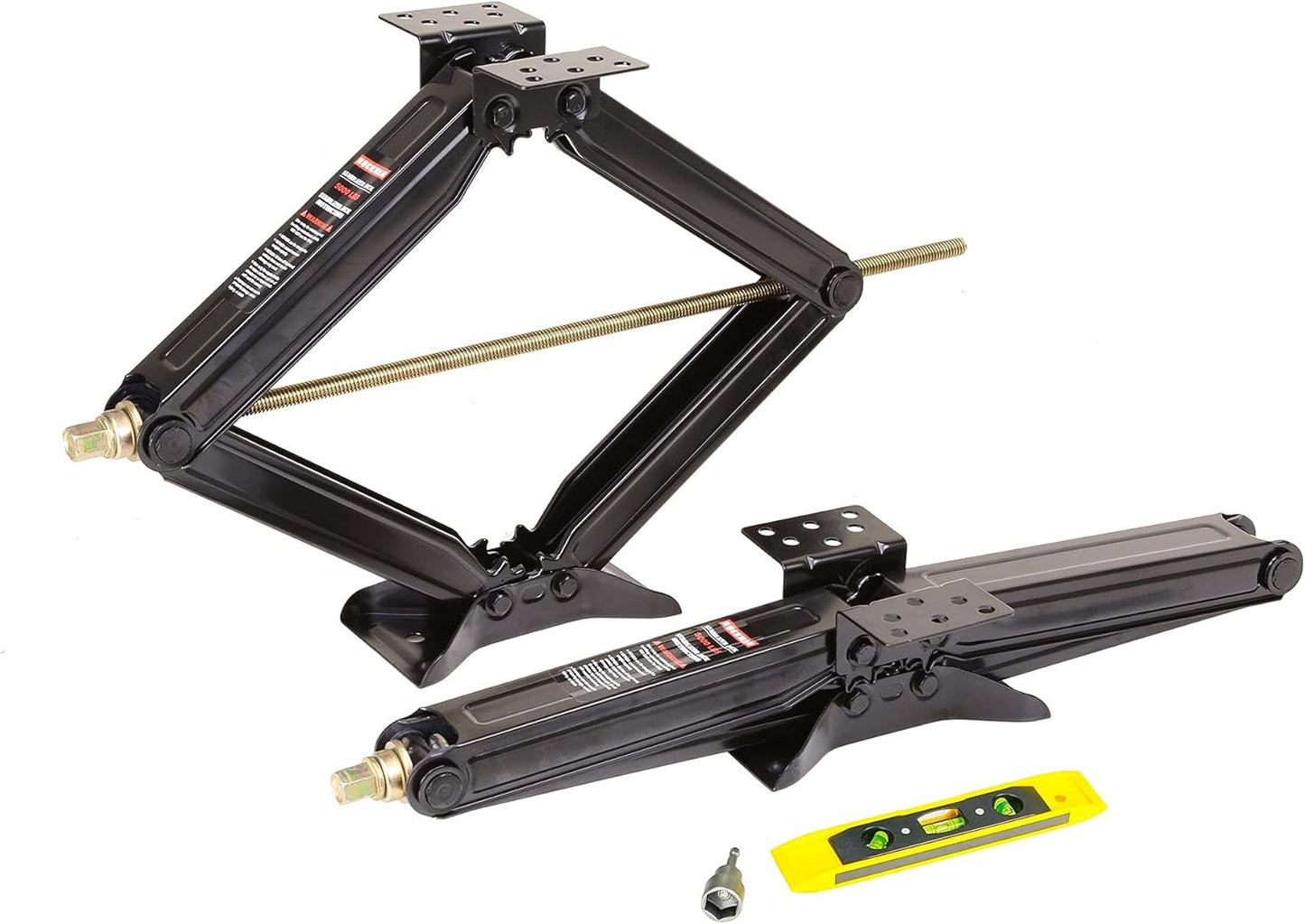 ROCKMAN RV Camper Trailer Stabilizer Leveling Scissor Jacks Set