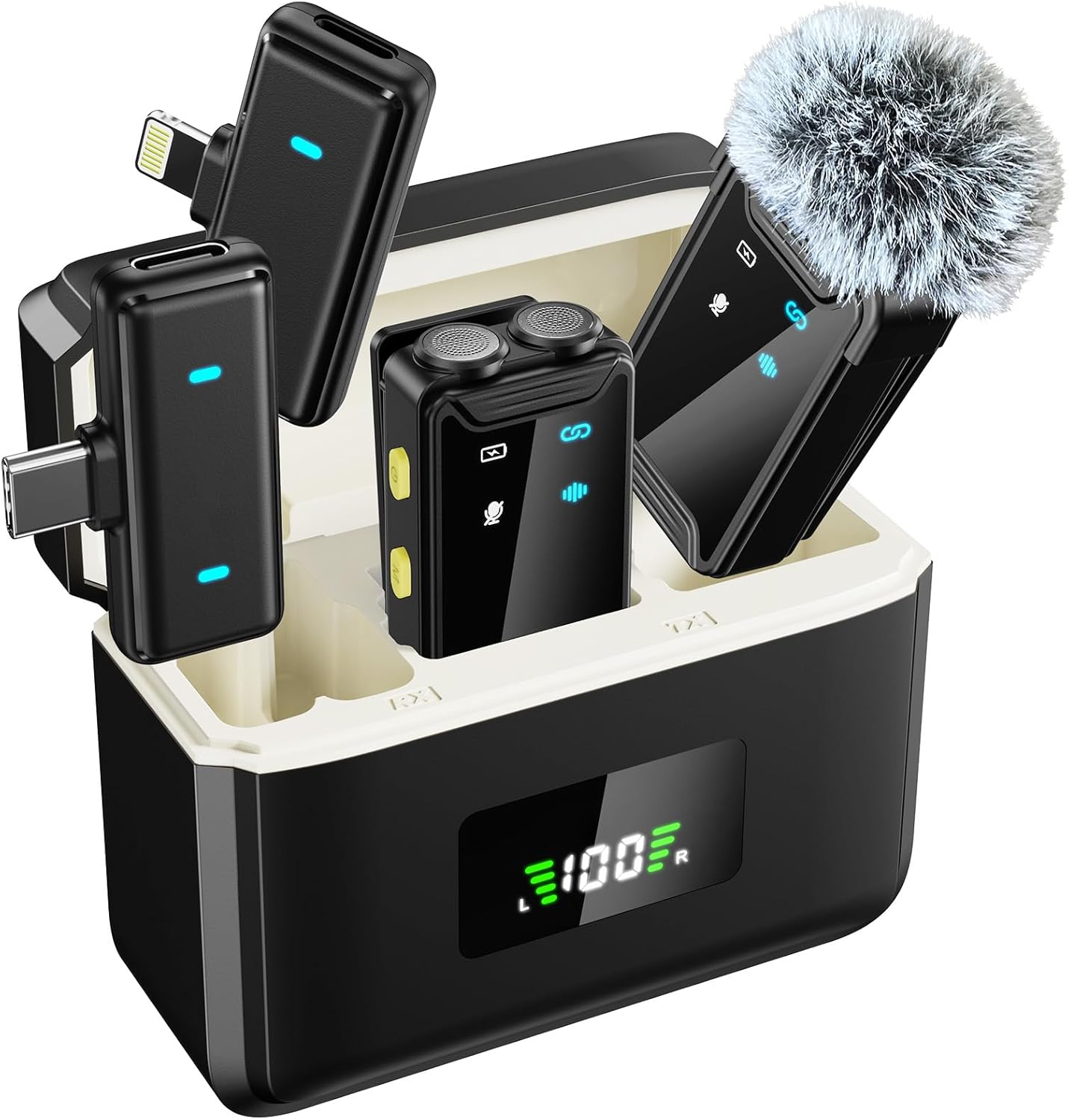 Mini Wireless Lavalier Microphone for iPhone and Android Users