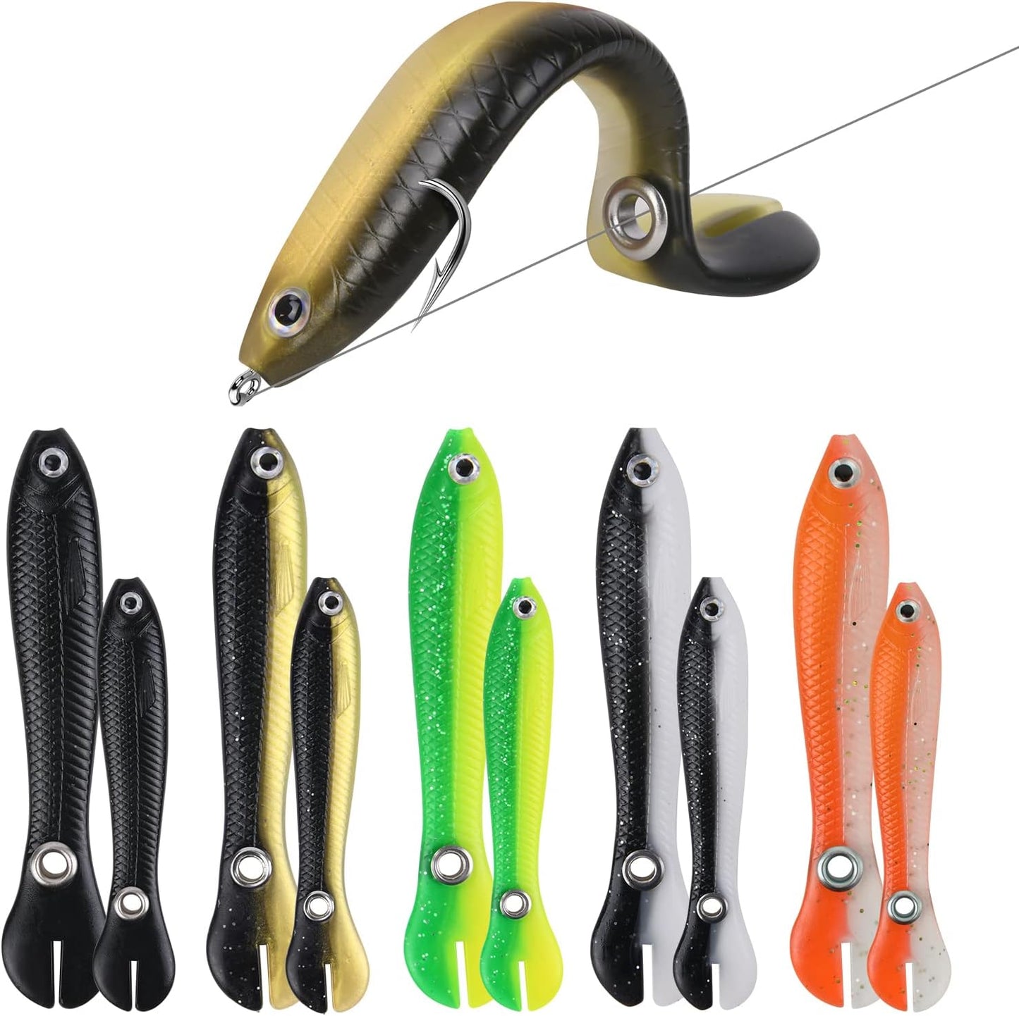 Bounce like Real Prey: Ainiv Bionic Fishing Lure Set