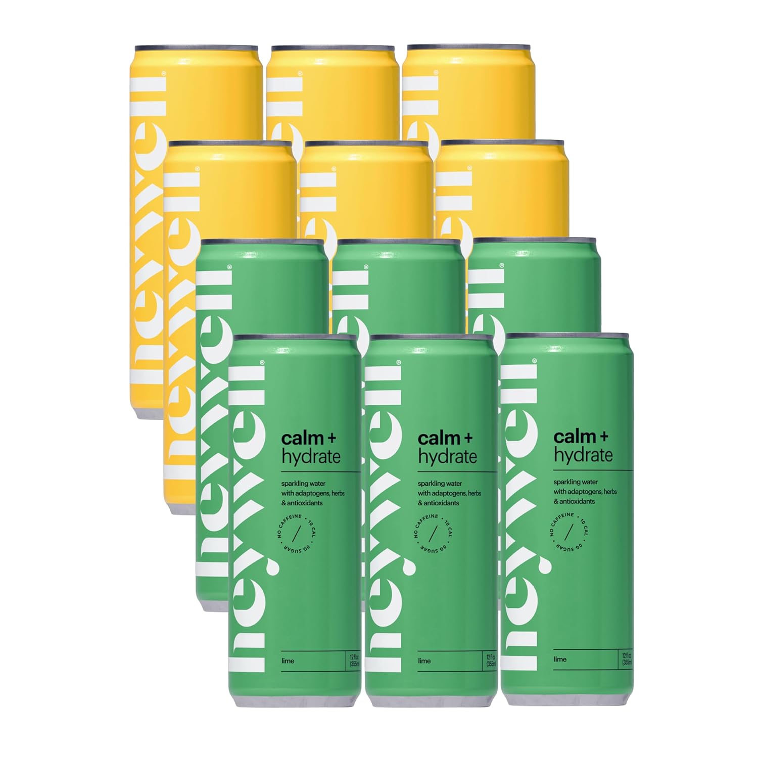 Heywell Sparkling Adaptogenic Drink Variety Pack for Hydration
