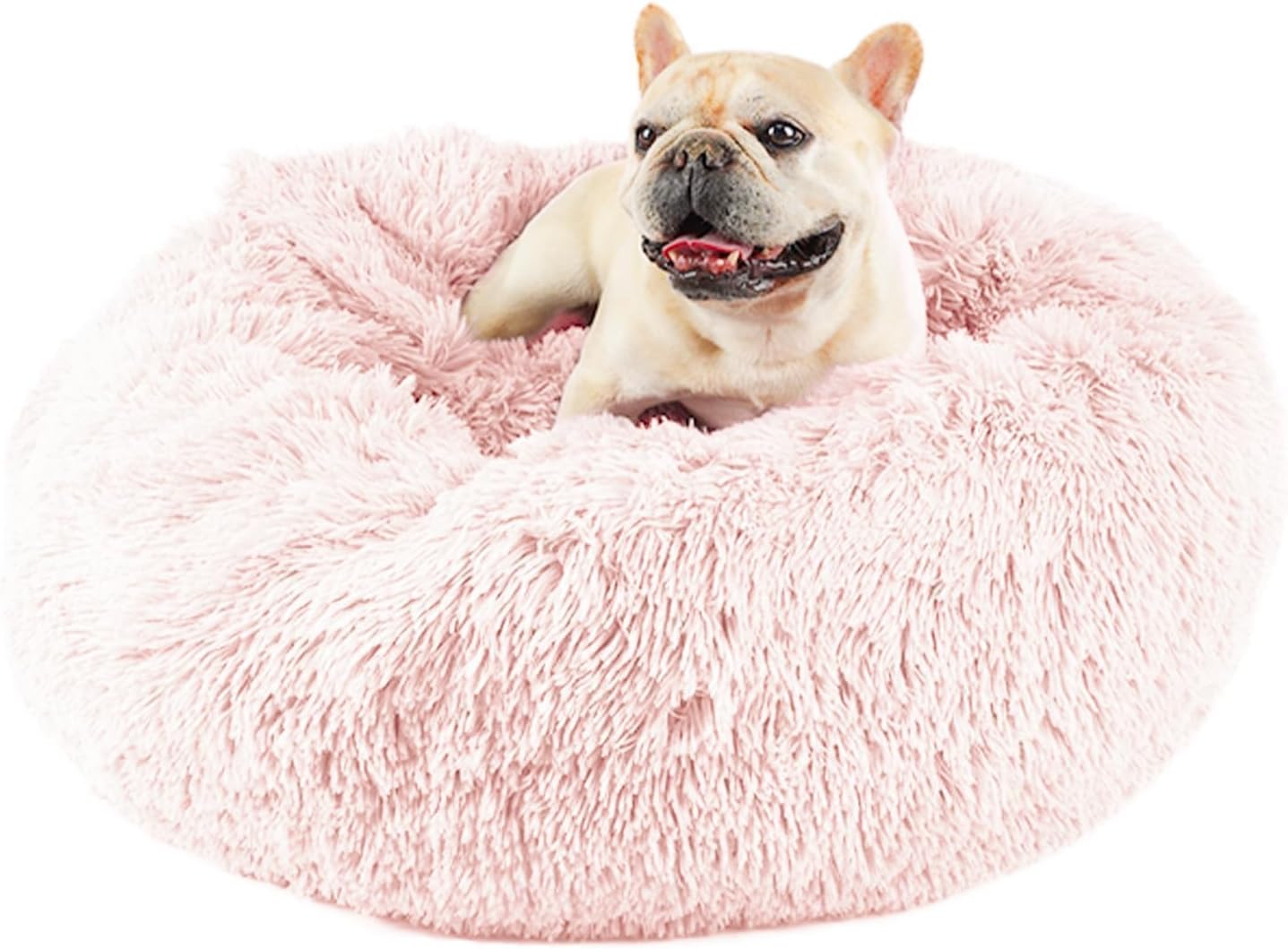 Himax Calming Anti-Anxiety Dog Bed with Blanket for Medium Dogs