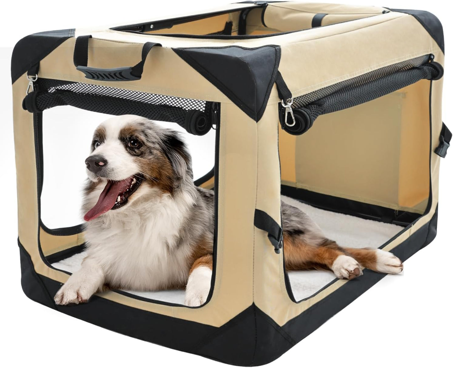 Pettycare 36 Inch Collapsible Dog Crate for Large Dogs Travel