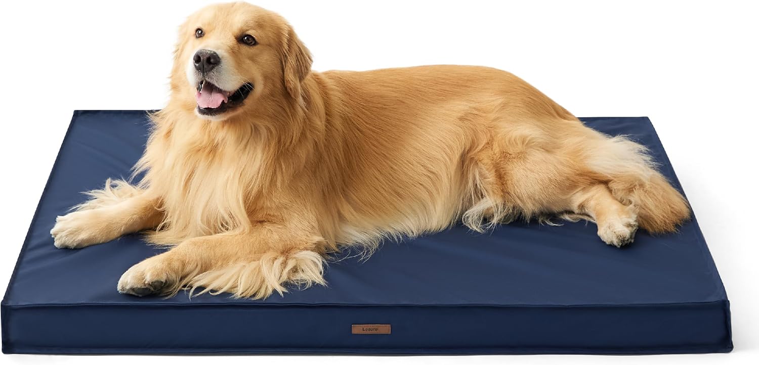 Lesure Outdoor Waterproof Dog Bed for Extra Large Dogs Comfort