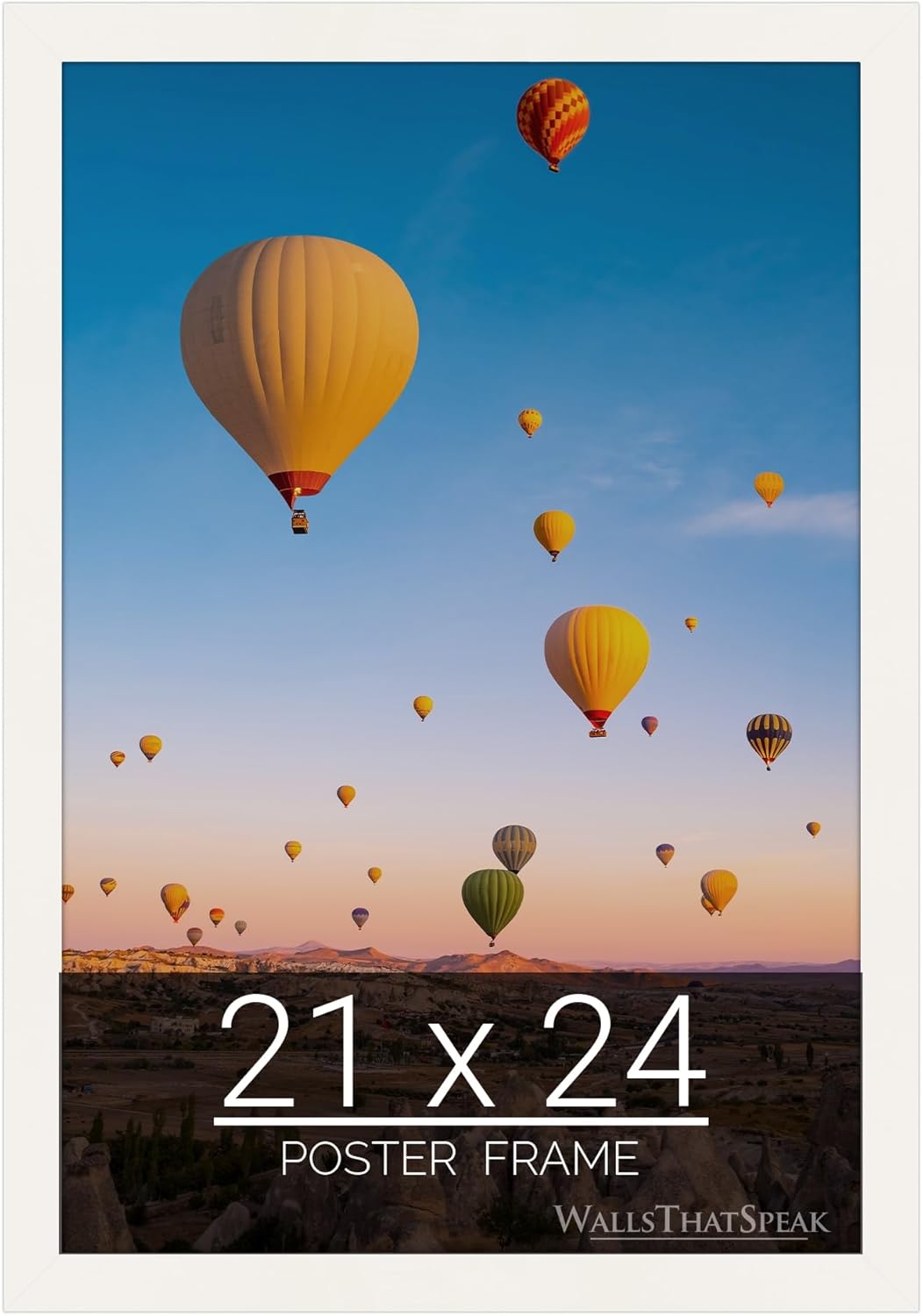 21x24 White Picture Frame for Puzzles, Posters, and Photos