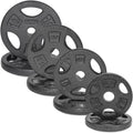 WF Athletic Supply Cast Iron 1-Inch Standard Grip Plate Set - Durable