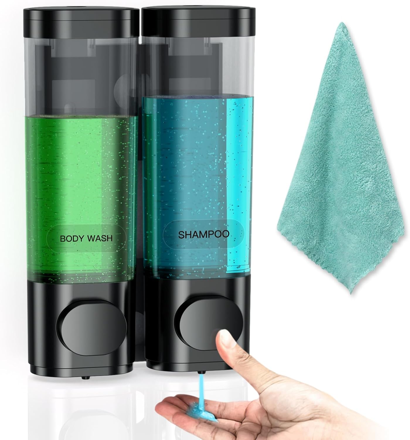 Osgal 2-Chamber Shower Dispenser - Wall-Mounted Convenience