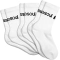 Men & Women 3 Pack Crew Socks - Organic Cotton Cushioned Crew