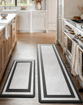 Anti-Fatigue Kitchen Mat Set 2-Piece Memory Foam Cushioned Mats