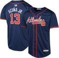 Ronald Acuna Jr. Atlanta Braves Kids Navy Alternate Player Jersey