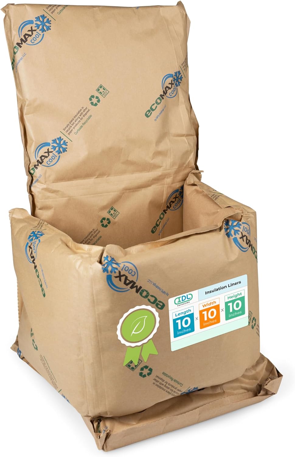 EcoMax Thermal-Paper Insulation Liners for Shipping Boxes