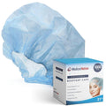 21 in Disposable Bouffant Caps Hair Net CASE OF 1000 - Blue