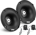 Pyle Marine Tweeter Speaker System - IP-X5 Waterproof PEI Dome