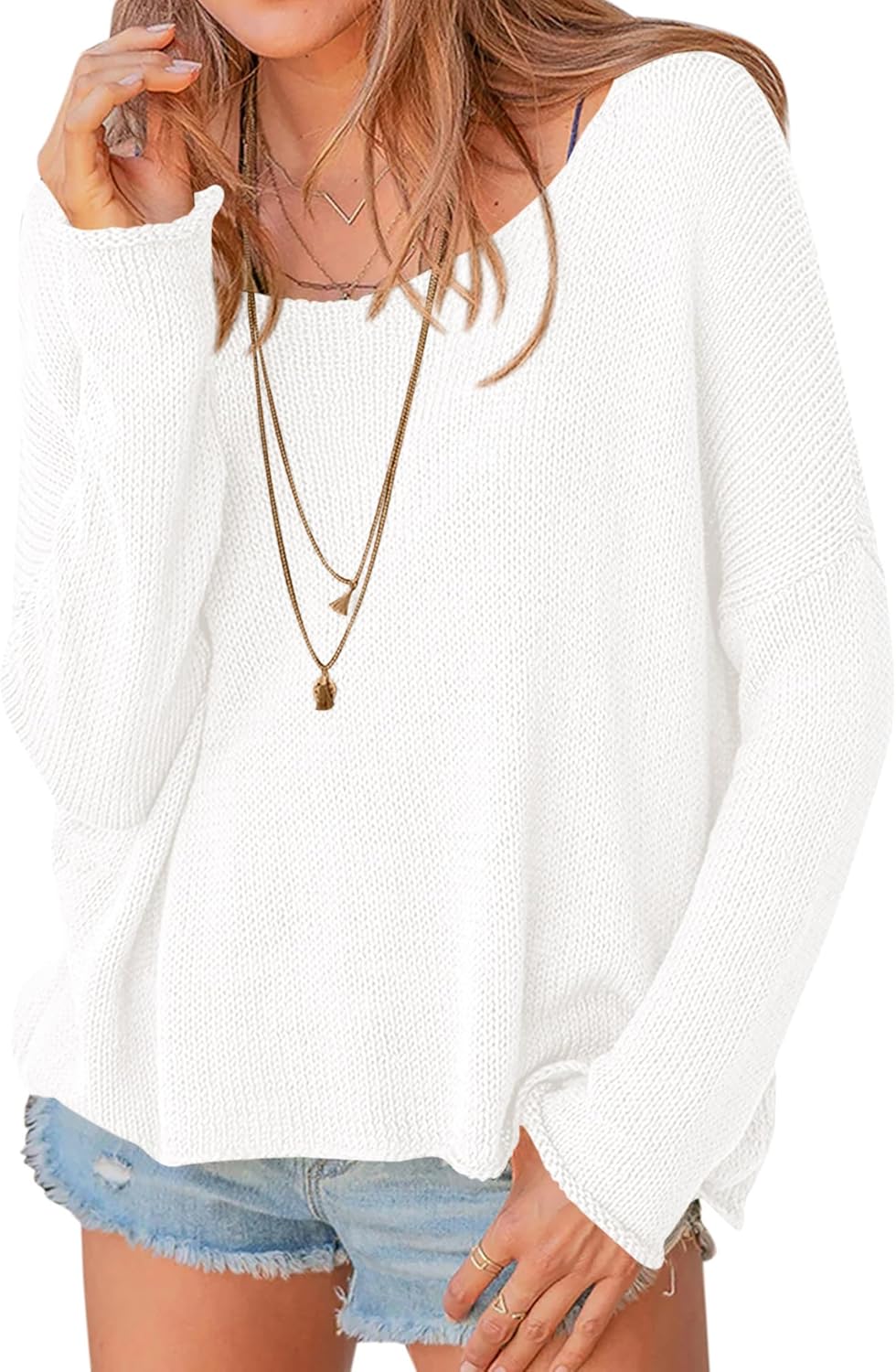 Oversized Sweaters for Women - Cozy Knit Fall Pullover Tops
