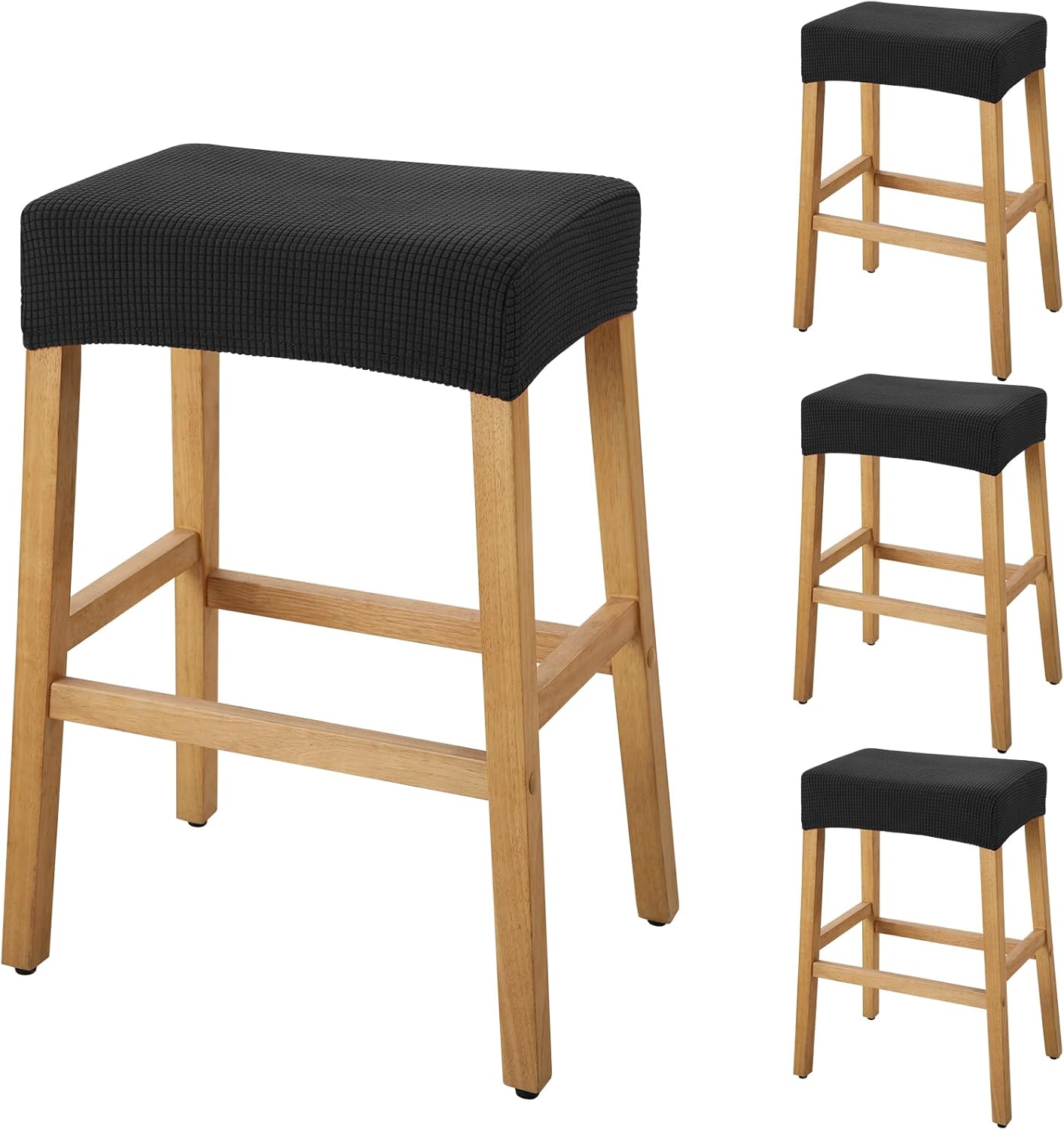 YISUN Stool Covers Rectangle - 4 Pack Stretch Waterproof Seat Covers