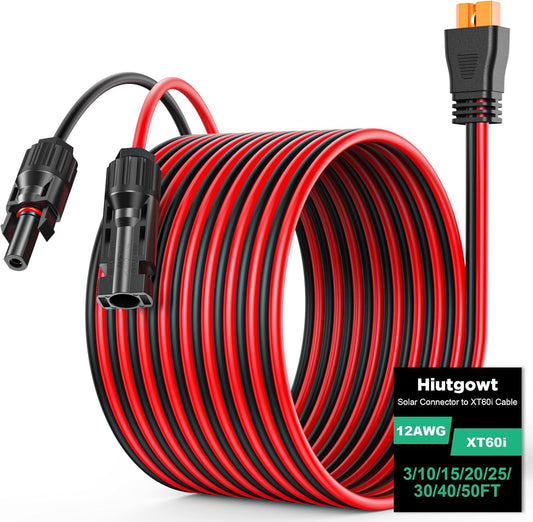 12AWG XT60i Solar Cable 30FT for Efficient Solar Charging