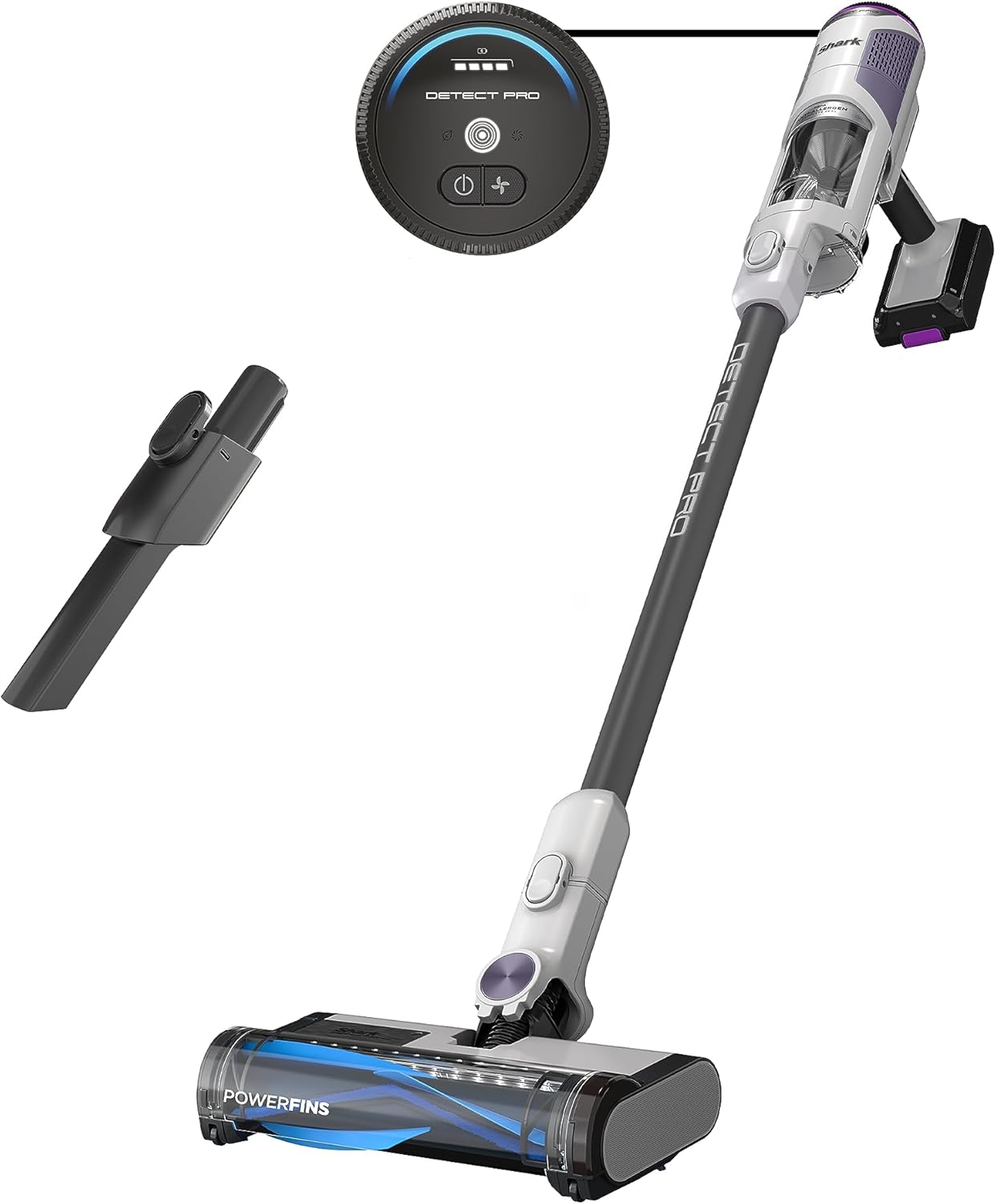 Shark Detect Pro Cordless Vacuum - PowerFins Brushroll for Ultimate Cleaning