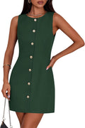 PRETTYGARDEN Work Dress for Women 2025 - Elegant Office Short Dress