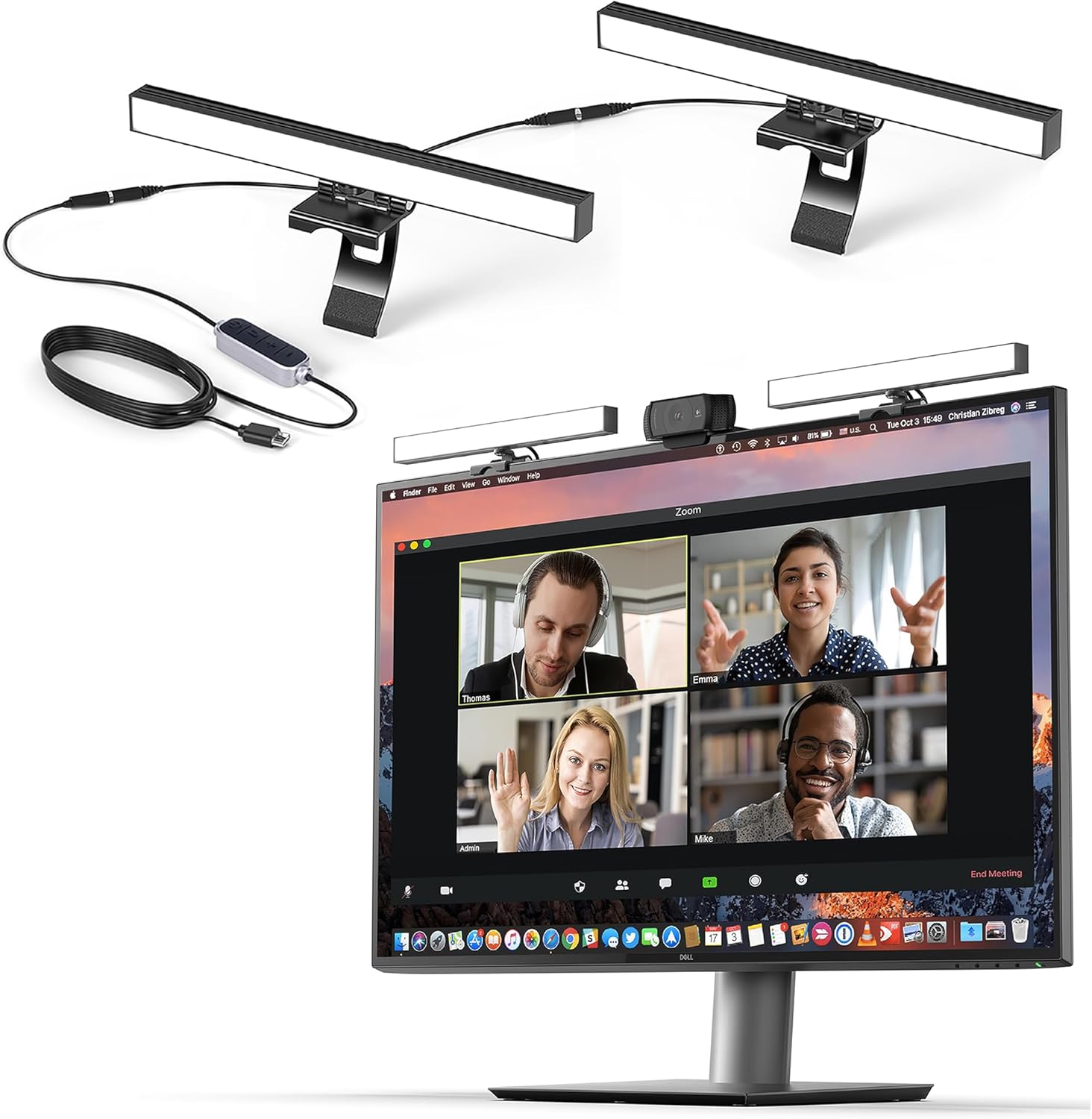 Zoom Bright: Webcam Light for Clear Video - Double Kit