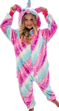 Kids Unicorn Hooded Onesie Pajama Costume for Fun Dress-Up