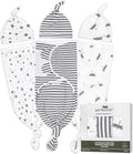 Organic Knotted Tie Bottom Adjustable Velcro Swaddle Set - Newborn fit
