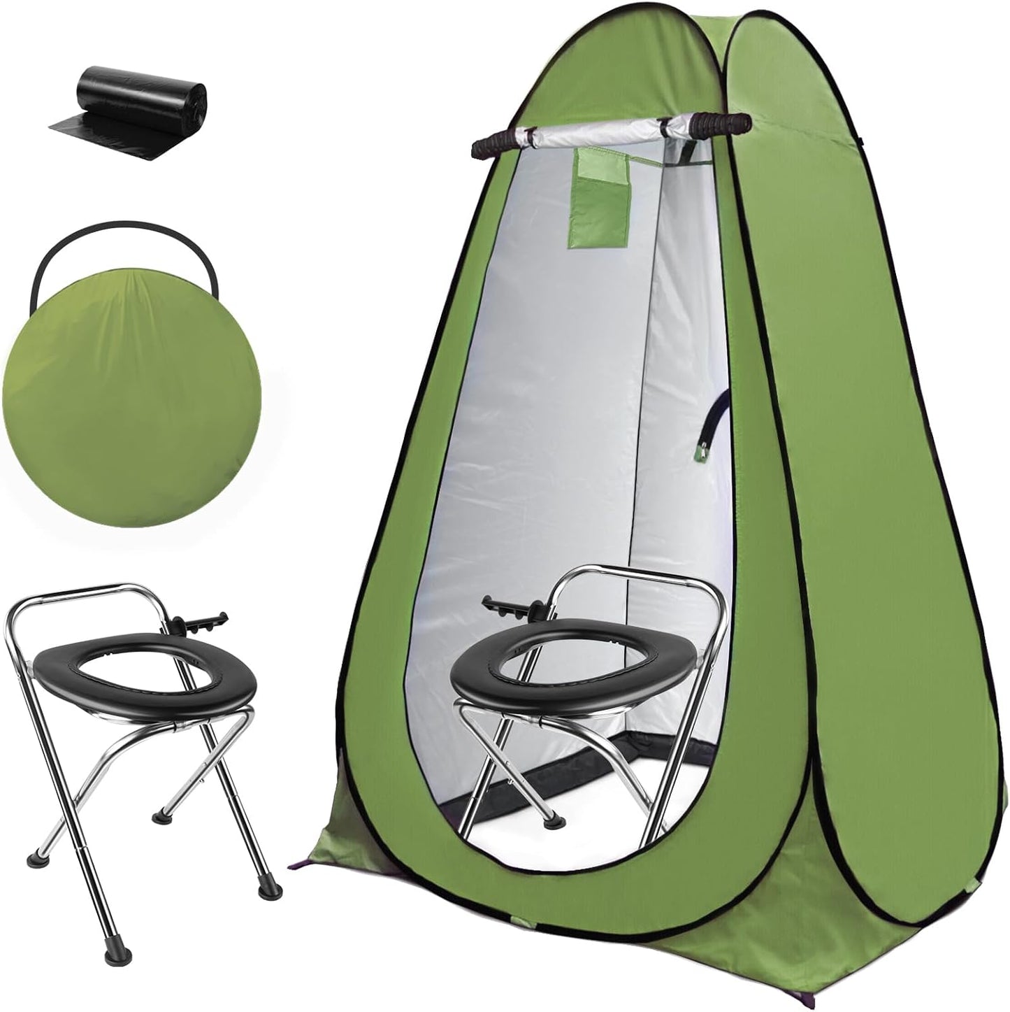 Anngrowy Pop Up Privacy Shower Tent for Outdoor Camping Use