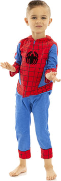 Marvel Avengers Spider-Man Zip Up Cosplay Coverall for Toddlers - Cute